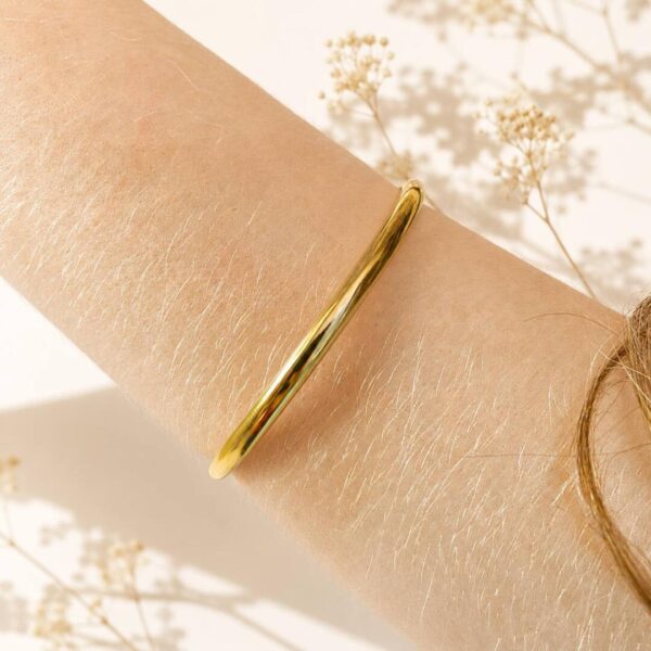 bracelete tubo liso feminino