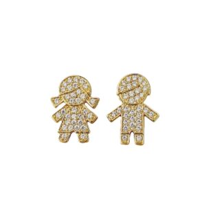 brinco menino menina feminino zirconias delicado 01
