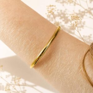bracelete tubo liso feminino