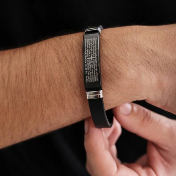 pulseira bracelete pai nosso masculino