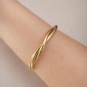 bracelete trancado feminino elegante